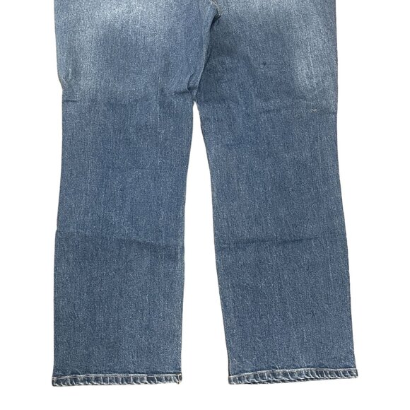 NWT tgla Womens Plus Size 2X Blue Jeans Button Fly Straight Leg Ankle High Rise - Picture 11 of 16